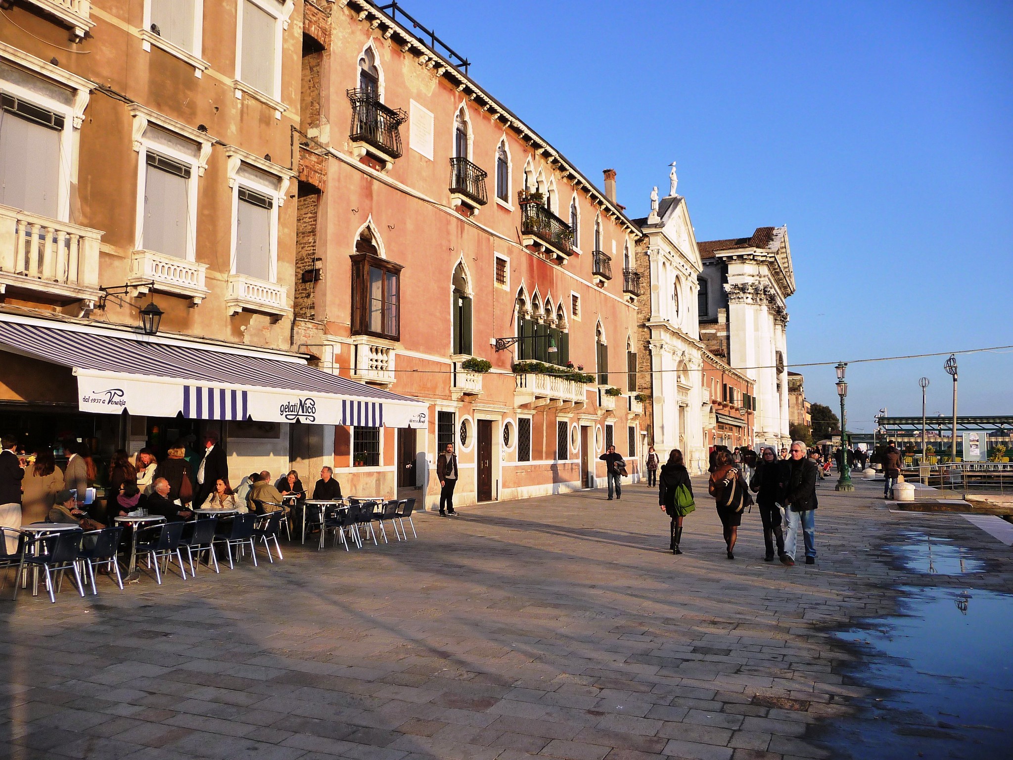 Zattere Venice Italy Fondamenta Delle Zattere In Venedig Ein