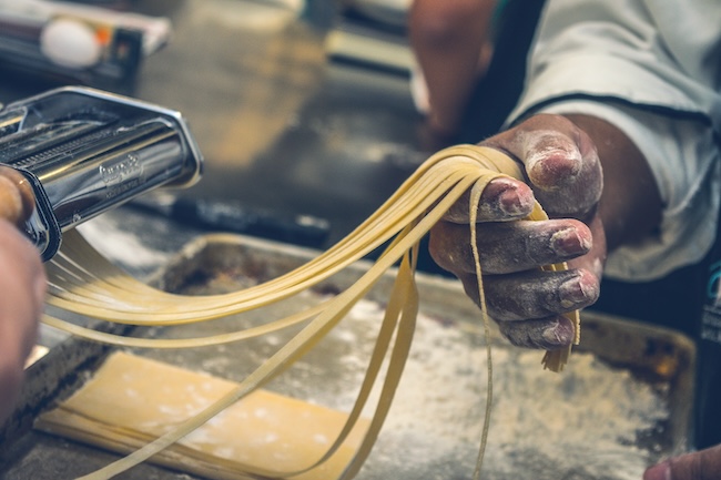 Gastronomía en Venecia Pasta casera