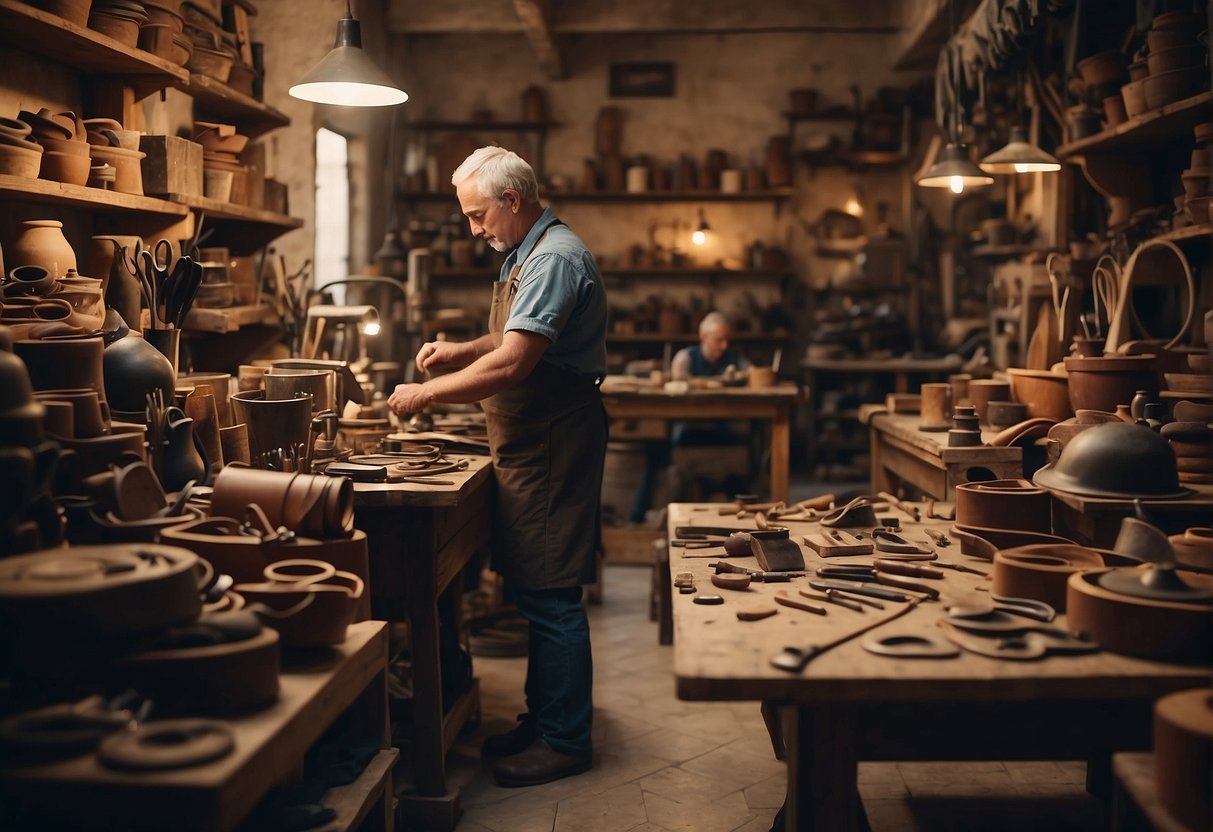 Leather craftsmen in Venice 4