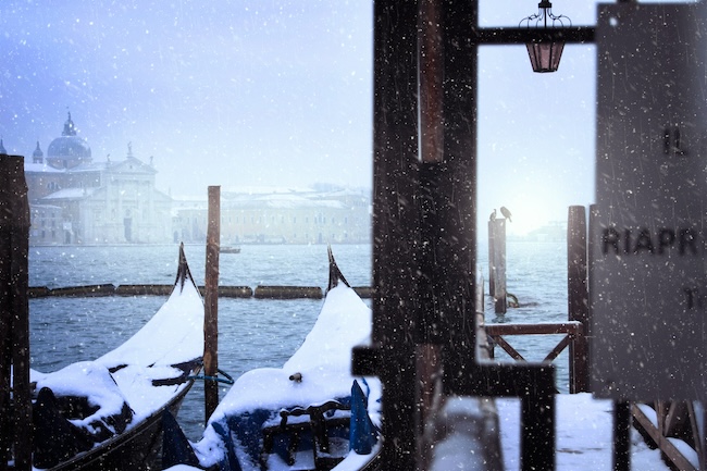 Schnee Venedig 1